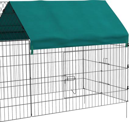 Show full view: PawHut 87-in Indoor/Outdoor Small Animal Playpen, Black slide 9 of 9