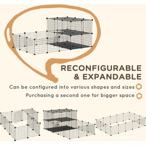 PawHut Metal Wire Small Animal Playpen with Door