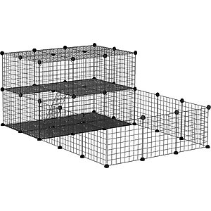 PawHut Metal Wire Small Animal Playpen with Door