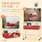 Show in main carousel: PawHut 33-in 2-Story Small Animal Cage with Stand, Red slide 4 of 9