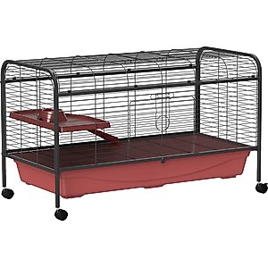 PawHut 48-in Small Pet Cage with Wheels