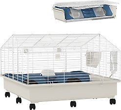 PawHut 35-in Rolling Small Animal Cage