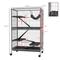 Show in main carousel: PawHut 50-in 5-Tier Steel Wire Ferret Cage, Gray slide 3 of 10