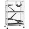 Show in main carousel: PawHut 50-in 5-Tier Steel Wire Ferret Cage, White slide 1 of 10