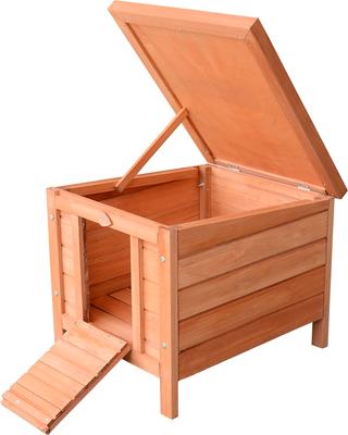 Show full view: PawHut Wooden Rabbit Hutch slide 8 of 9