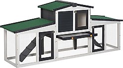 PawHut Double Run Outdoor Rabbit Hutch