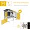 Show in main carousel: PawHut 102-in 2 in 1 Wooden Indoor/Outdoor Rabbit Hutch slide 6 of 9