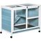 Show in main carousel: PawHut 2 Story Indoor Wooden Rabbit Hutch, Light Blue slide 1 of 10
