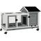 Show in main carousel: PawHut Indoor/Outdoor Wooden Rabbit Hutch with Wheels slide 1 of 9