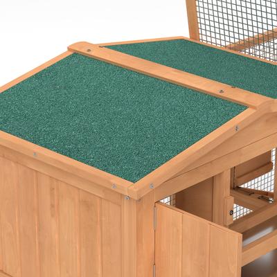 Show full view: PawHut 62-in Outdoor Rabbit Hutch slide 8 of 9