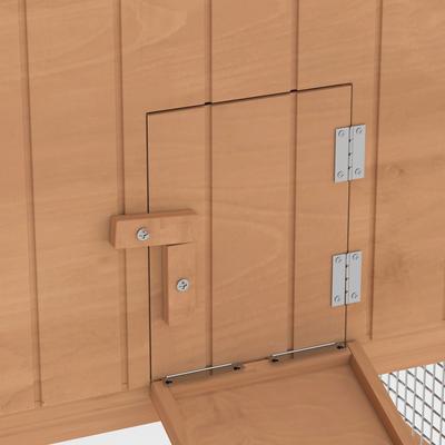 Show full view: PawHut 62-in Outdoor Rabbit Hutch slide 9 of 9