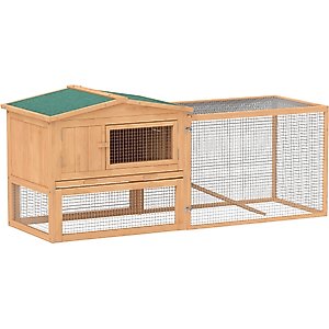 PawHut 62-in Outdoor Rabbit Hutch