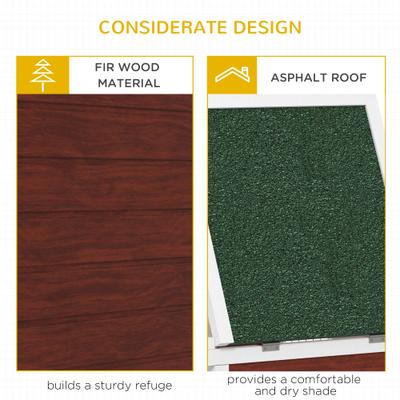 Show full view: PawHut 64-in Wooden Outdoor Rabbit Hutch slide 6 of 9