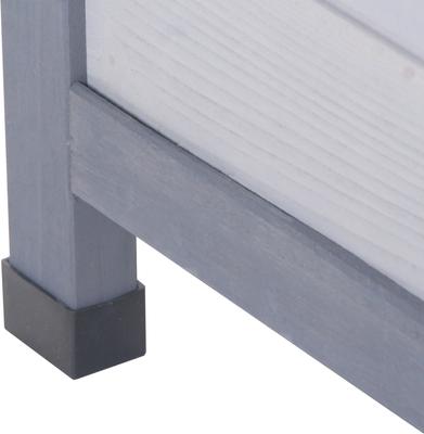 Show full view: PawHut Wooden Indoor/Outdoor Rabbit Hutch with Waterproof Roof slide 9 of 9