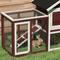 Show in main carousel: PawHut 48-in Wooden Waterproof Rabbit Hutch, Multi-colored slide 8 of 9