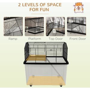 PawHut 22-in 2-Tier Hamster Cage