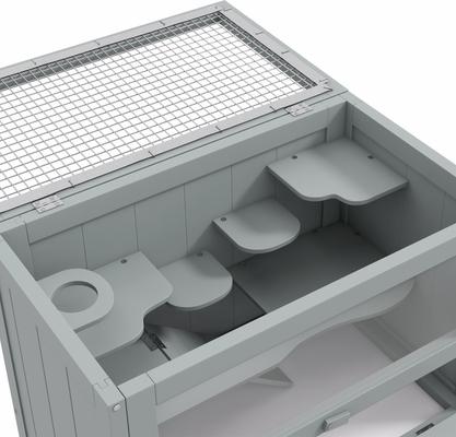 Show full view: PawHut 2-Level Hamster Cage slide 7 of 10