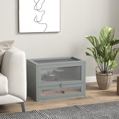 Show full view: PawHut 2-Level Hamster Cage slide 2 of 10