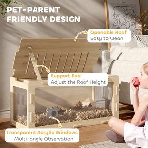 PawHut Easy View Hamster Cage