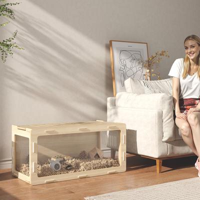 Show full view: PawHut Easy View Hamster Cage slide 2 of 10