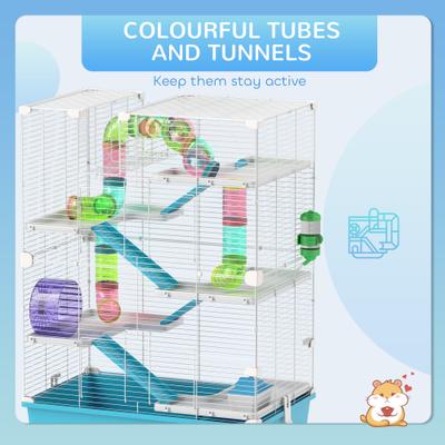 Show full view: PawHut 6 Tier Hamster Cage slide 5 of 9