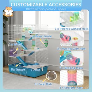 PawHut 6 Tier Hamster Cage