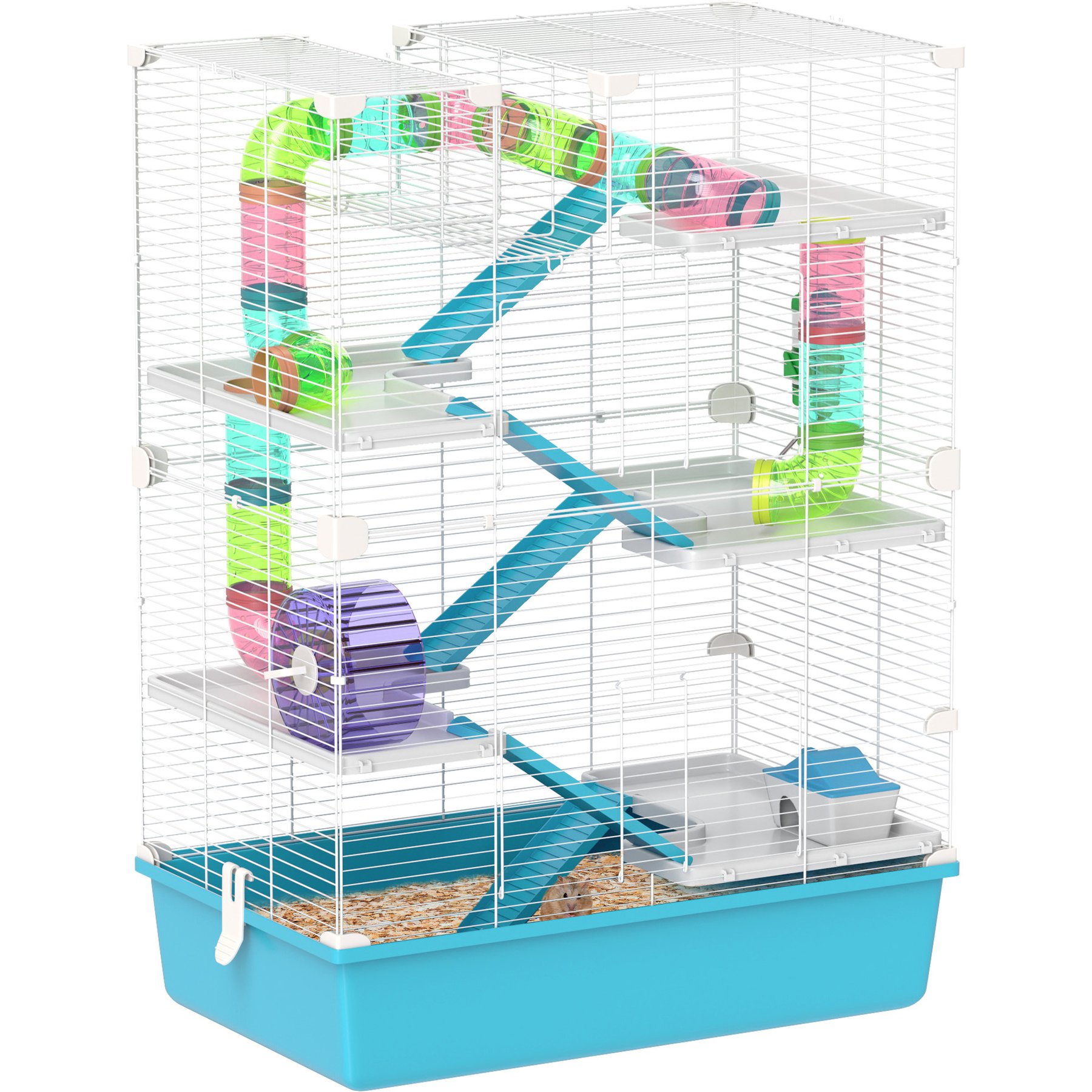 PawHut 6 Tier Hamster Cage