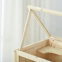 PawHut 3-Tier Wooden Hamster Cage with Storage Shelf slide 2 of 9