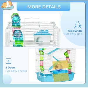 PawHut 5-Tier Hamster Cage, Light Blue