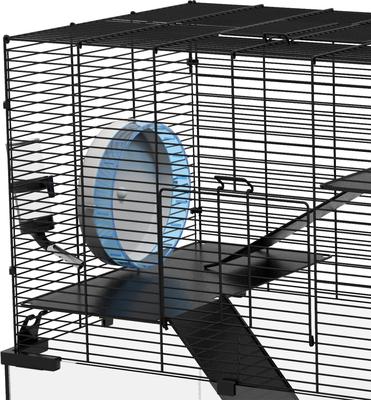 Show full view: PawHut 23.5-in Hamster Cage, Black slide 9 of 9