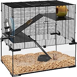 PawHut 23.5-in Hamster Cage, Black