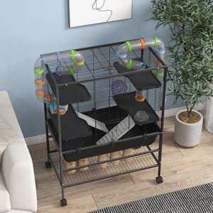 PawHut Wheeled Hamster Cage