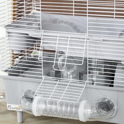 Show full view: PawHut 2-Tier Hamster Cage slide 9 of 9