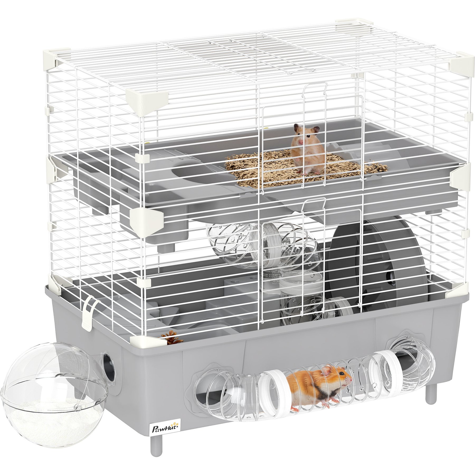 PawHut 2-Tier Hamster Cage