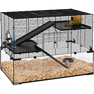 PawHut Hamster Cage, Black