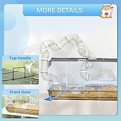 PawHut 2 Level Hamster Cage slide 2 of 9