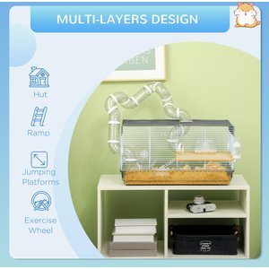 PawHut 2 Level Hamster Cage