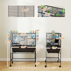 PawHut 3 Tier Hamster Cage