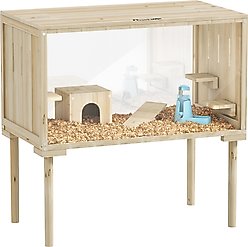 PawHut Wooden Hamster Cage with Legs