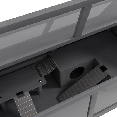 Show full view: PawHut Wooden Hamster Cage slide 8 of 9