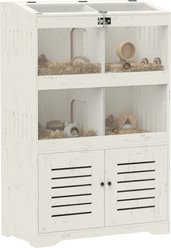 PawHut Hamster Cage with Storage Cabinet