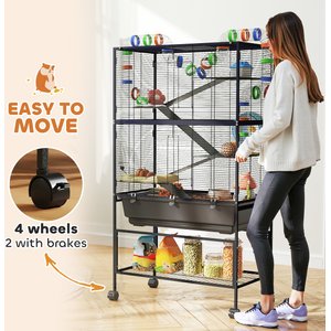 PawHut 5 Tier Rolling Hamster Cage