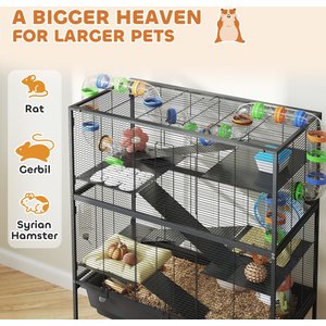 PawHut 5 Tier Rolling Hamster Cage
