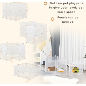 PawHut Playpen DIY 12 Panel Rabbit Playpen