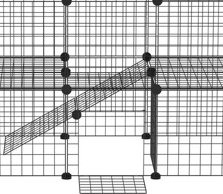 Show full view: PawHut Playpen DIY 36 Panel Rabbit Cage slide 8 of 9