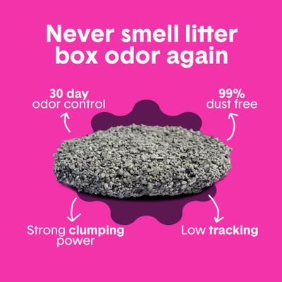 Show full view: Boxiecat Glo Natural Stress-Relief Clumping Clay Cat & Kitty Litter with UV Attractant, 16-lb bag slide 4 of 11