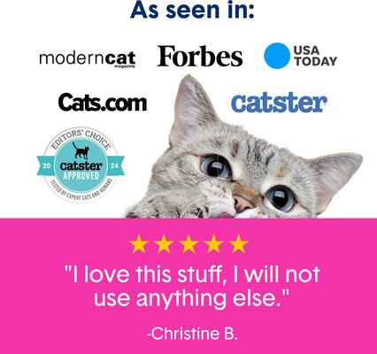 Show full view: Boxiecat Pro Glo Natural Stress-Relief Probiotic Clumping Clay Cat & Kitty Litter with UV Attractant, 28-lb bag slide 8 of 9
