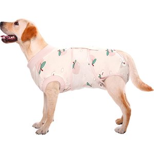 Kuoser Dog Recovery Suit, Light Pink, XX-Large