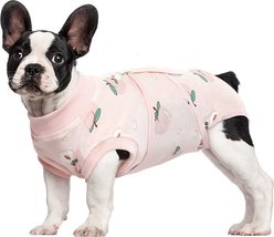Kuoser Dog Recovery Suit, Light Pink, Small