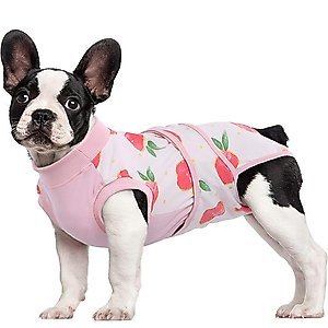 Kuoser Dog Recovery Suit, Pink, Small